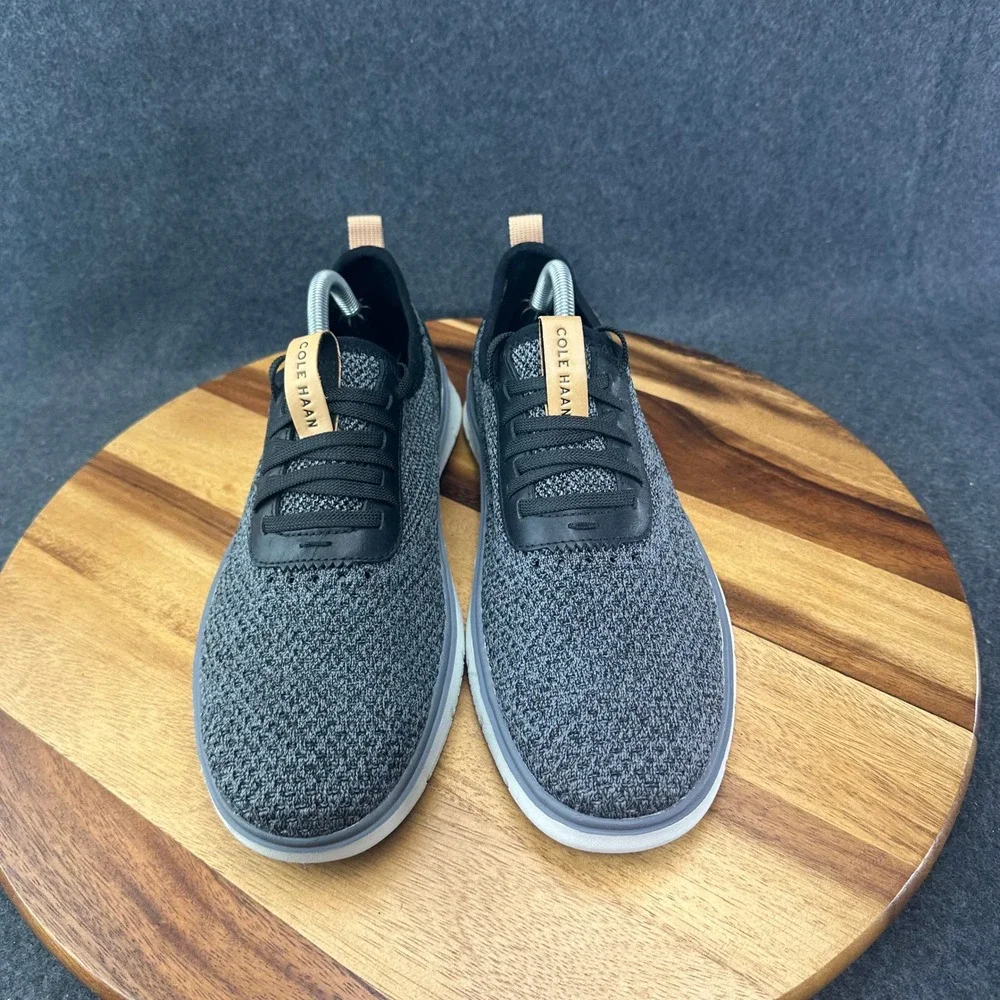 Cole Haan Generation Zerogrand Stitchlite Knit Gray Black Shoes Men's 9 C35960